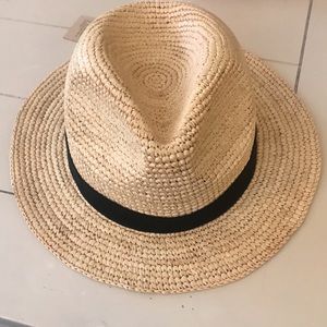 NWT J. Crew Packable Straw Fedora